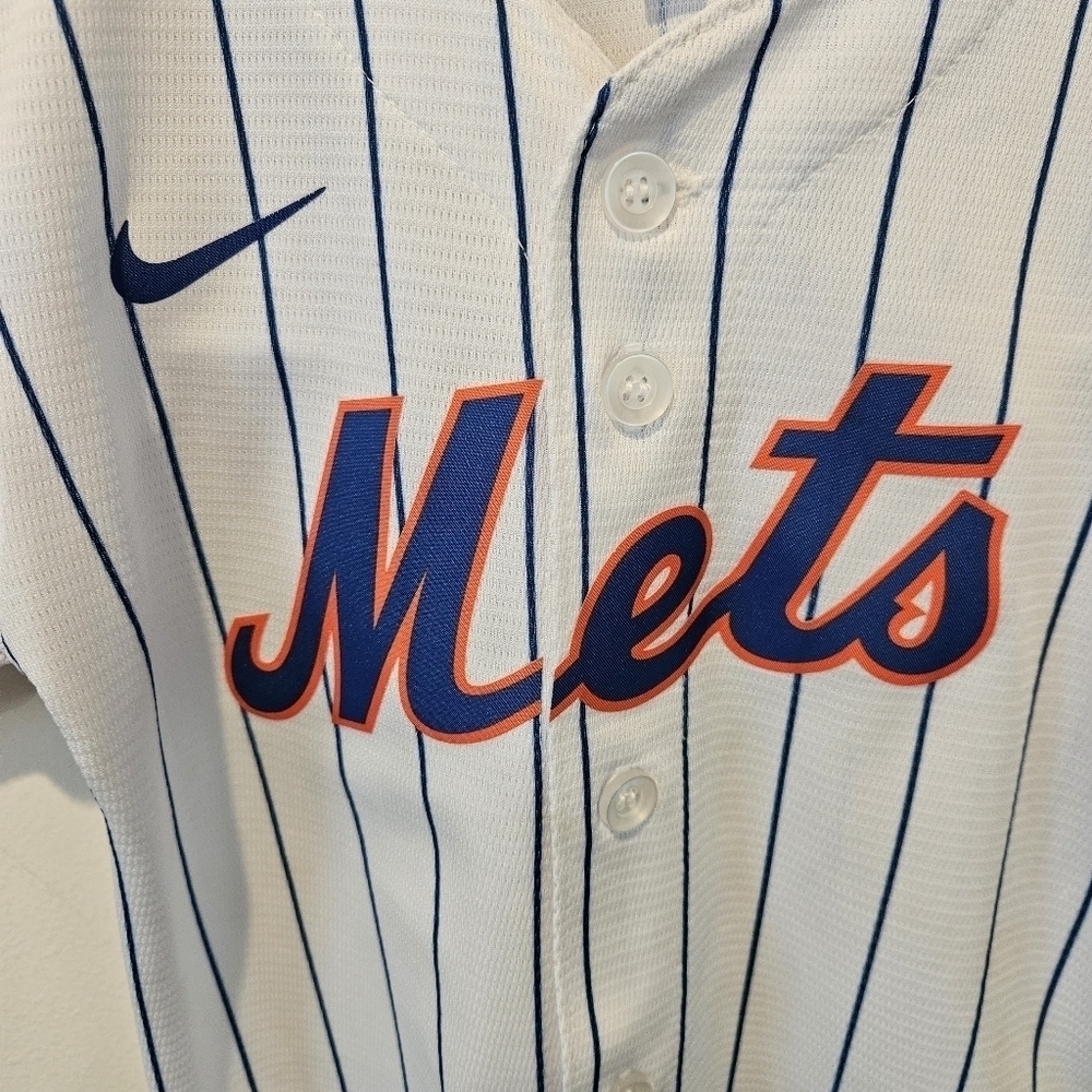 NIKE MLB NEW YORK METS REPLICA OFFICIAL MLB HOME JERSEY SIZE 24 MONTHS - Picture 7 of 7